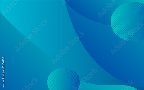 blue background abstract colorful geometric wave and circle design