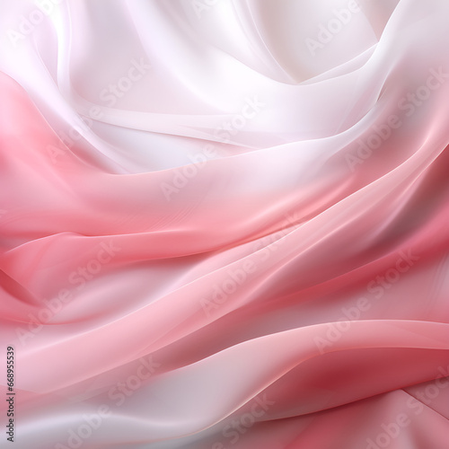 Abstract white and Pink textile transparent fabric