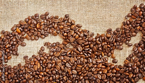 coffee beans, Warm and Textured: Roasted Coffee Bean Canvas