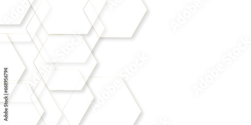 Abstract background with Hexagons and Triangles Seamless Pattern and geometric in vector design .Science Technologic Hexagonal Pattern Light Conceptual Illustration and website banner and graphic art	