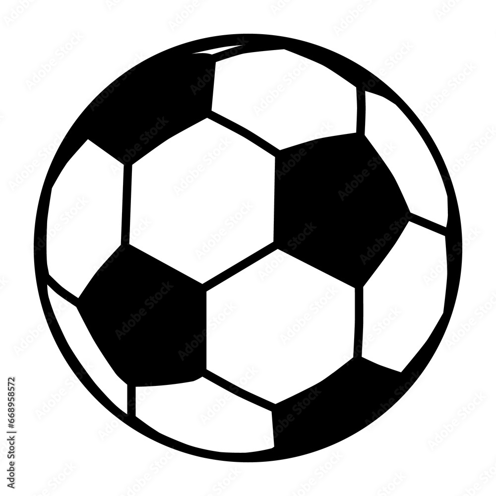 A large football symbol in the center. Isolated black symbol A large football symbol in the center. Isolated black symbol