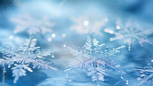 Frosty Winter Abstract Background 