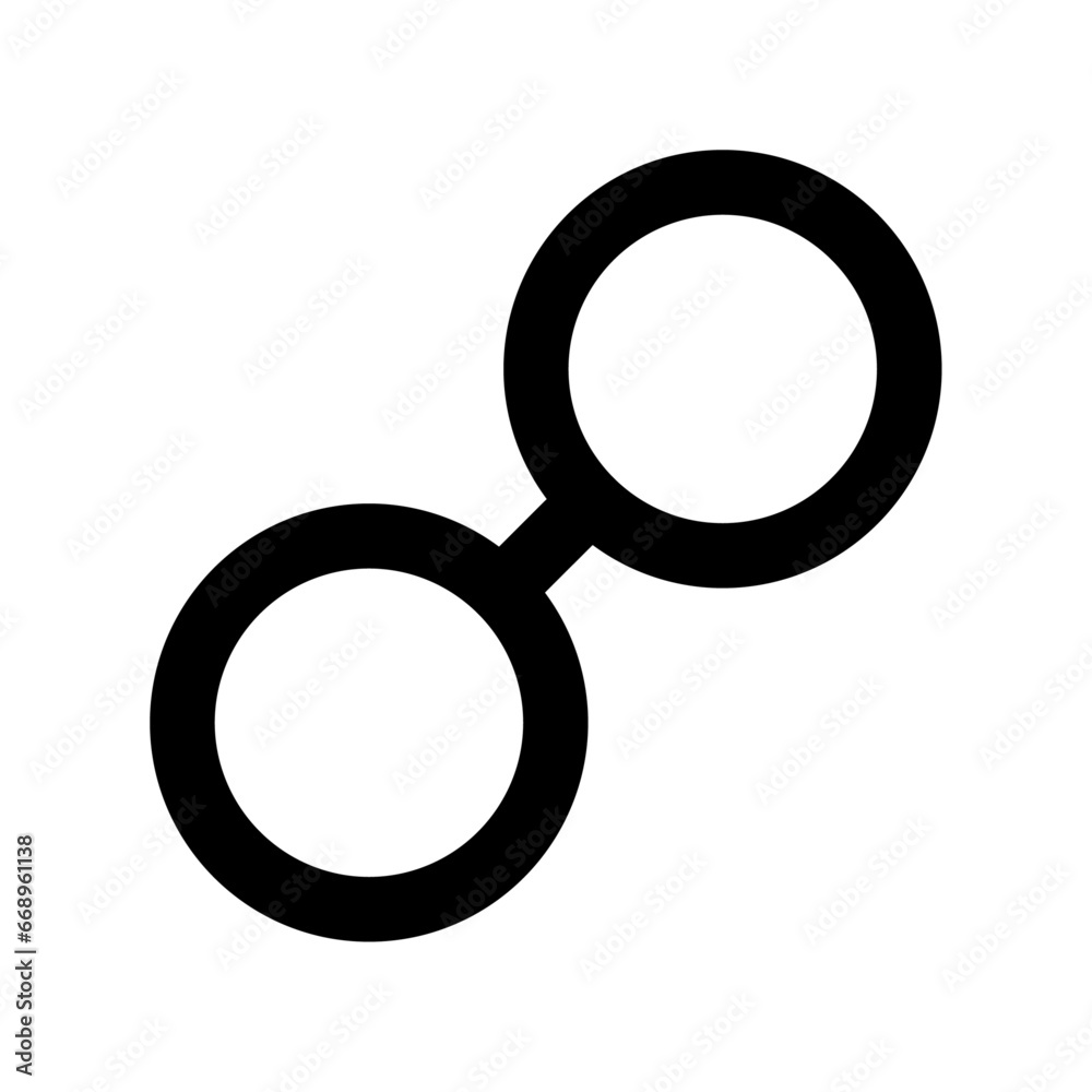 A large astrological opposition symbol in the center. Isolated black symbol