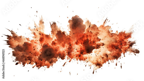 Dust Explosions isolated on transparent background PNG file