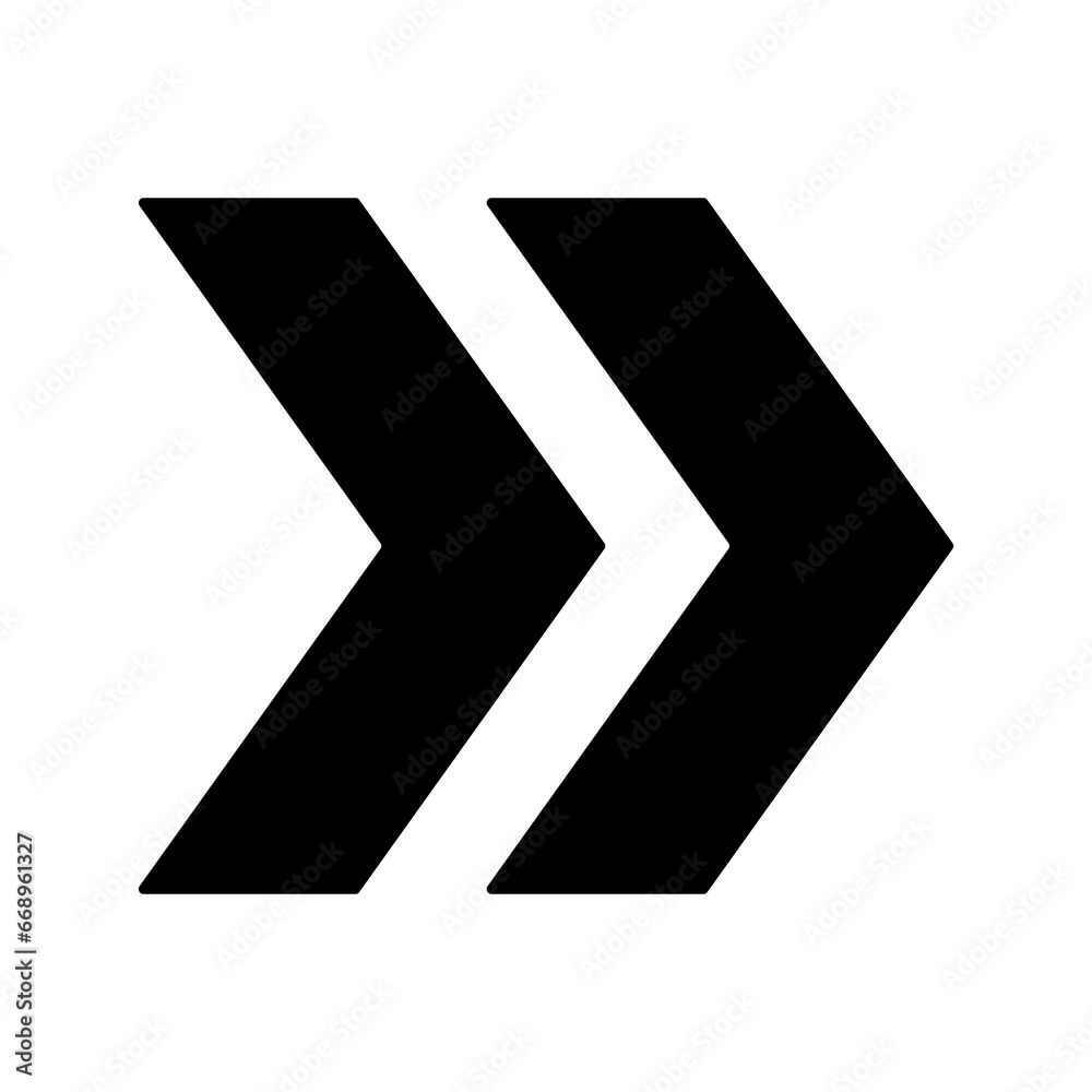 A large double arrow symbol in the center. Isolated black symbol A large double arrow symbol in the center. Isolated black symbol