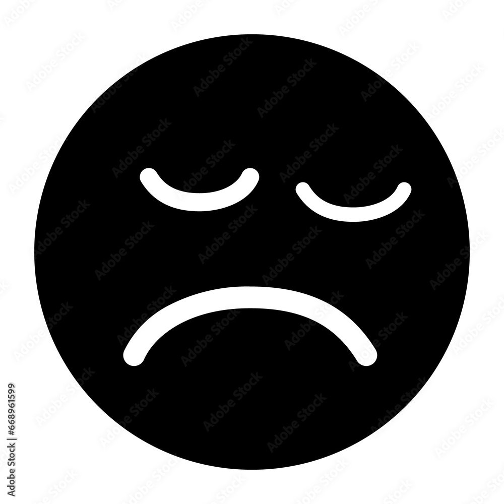 A large depression symbol in the center. Isolated black symbol A large depression symbol in the center. Isolated black symbol