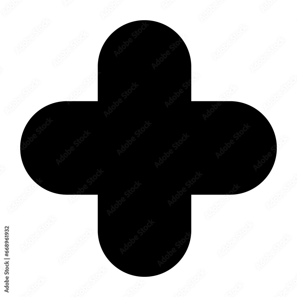 A large quatrefoil symbol in the center. Isolated black symbol A large quatrefoil symbol in the center. Isolated black symbol