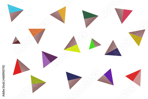 set of arrows isolated background