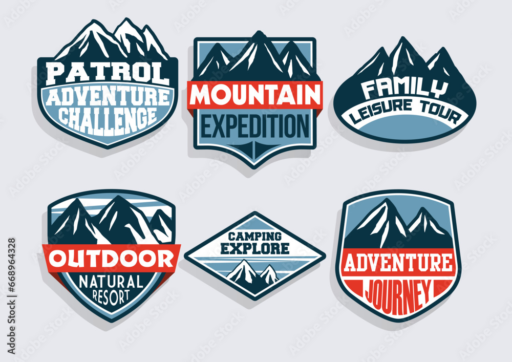 ADVENTURE BADGE PATCH DESIGN SET PACK ADVENTURE BADGE PATCH DESIGN SET PACK