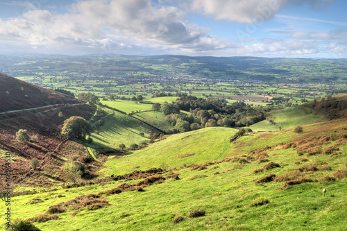 Landscape with Hills and Blue Sky (The Clwydian Range
and Dee Valley) photo