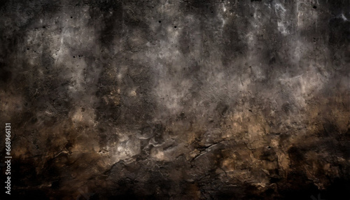 Partially burnt grunge wall background