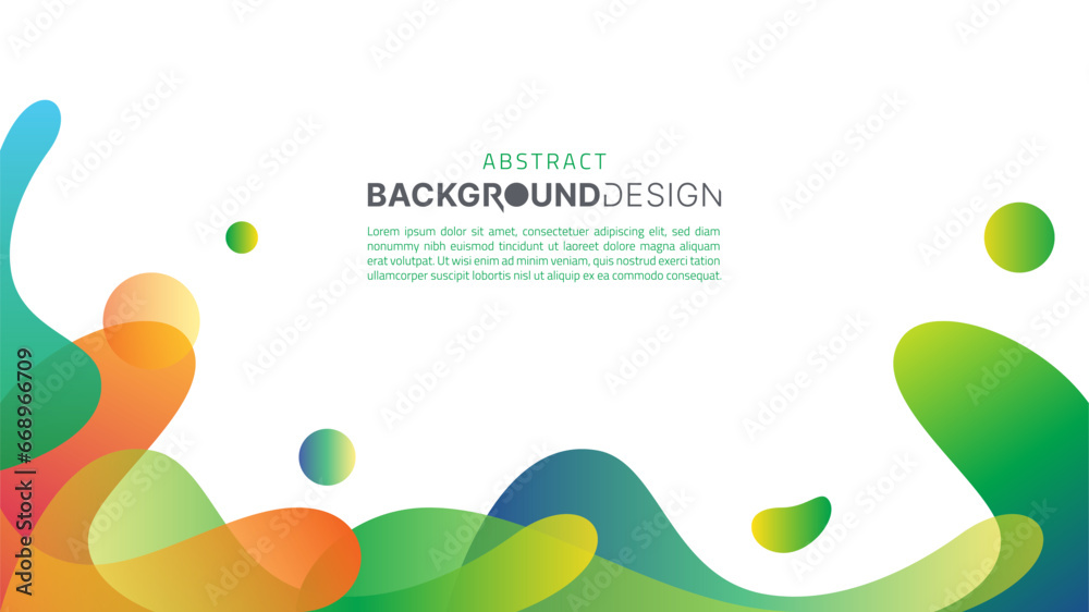 Dynamic colorful fluid background with smooth fresh gradient