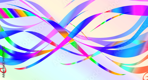 background, abstract curved lines with colorful narrative, with gradations full of faded colors