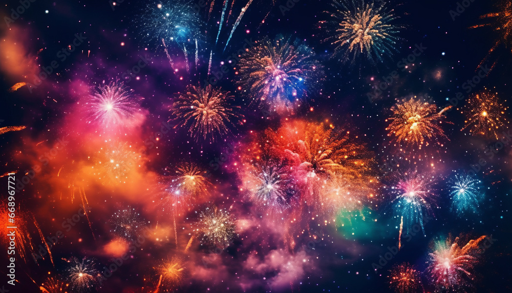 Enchanting New Year's Fireworks Enchanting New Year's Fireworks