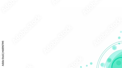abstract green pattern frame on white background