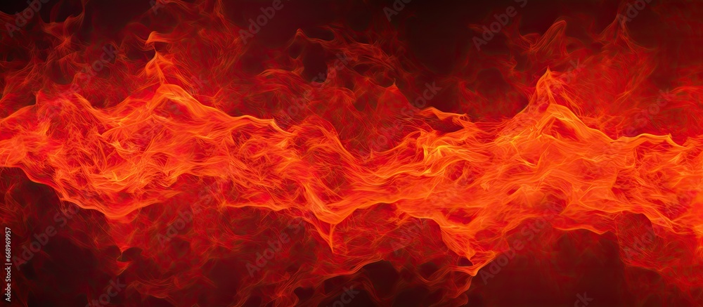 Abstract grunge texture with curly fire lines on a gradient background