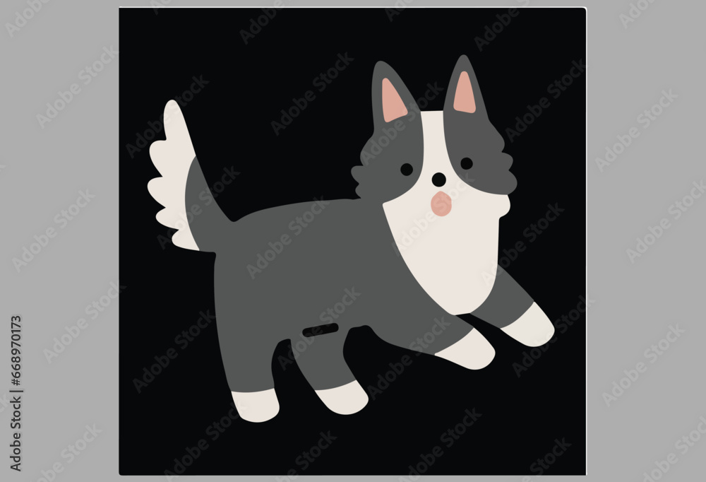 unique cute dog cartoon vector illustration unique cute dog cartoon vector illustration