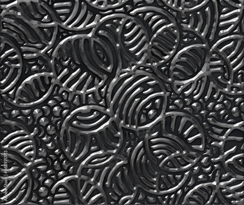 3D lattice panel. Circle ab...