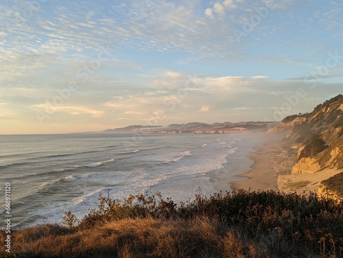 breathtaking ocean vistas along California’s rocky coastline
