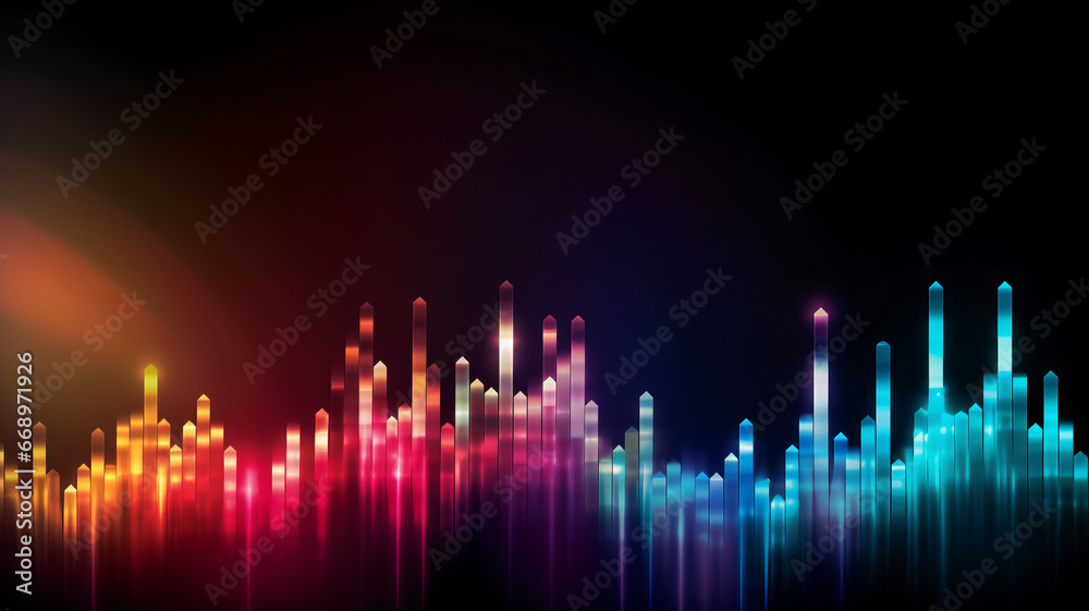 Market chart signifies steady upward success.generative ai