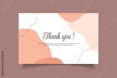 thanks you business card template creative design