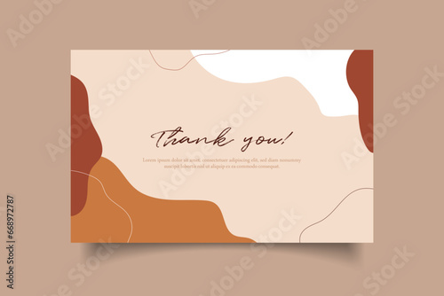 thanks you card modern template creative design.suitable for invitation,wedding design