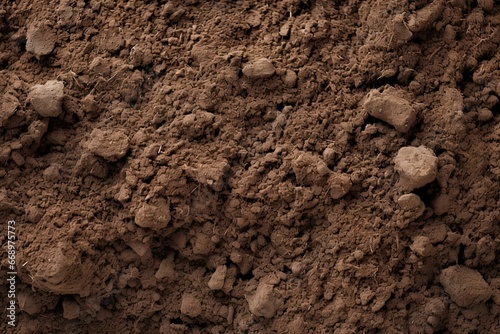 Compost soil background. Generative AI image © Minh Do