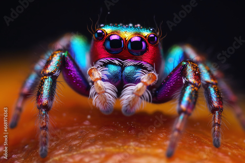 Nature's Dazzling Display: The Glitter Spider Unveiled © Chad