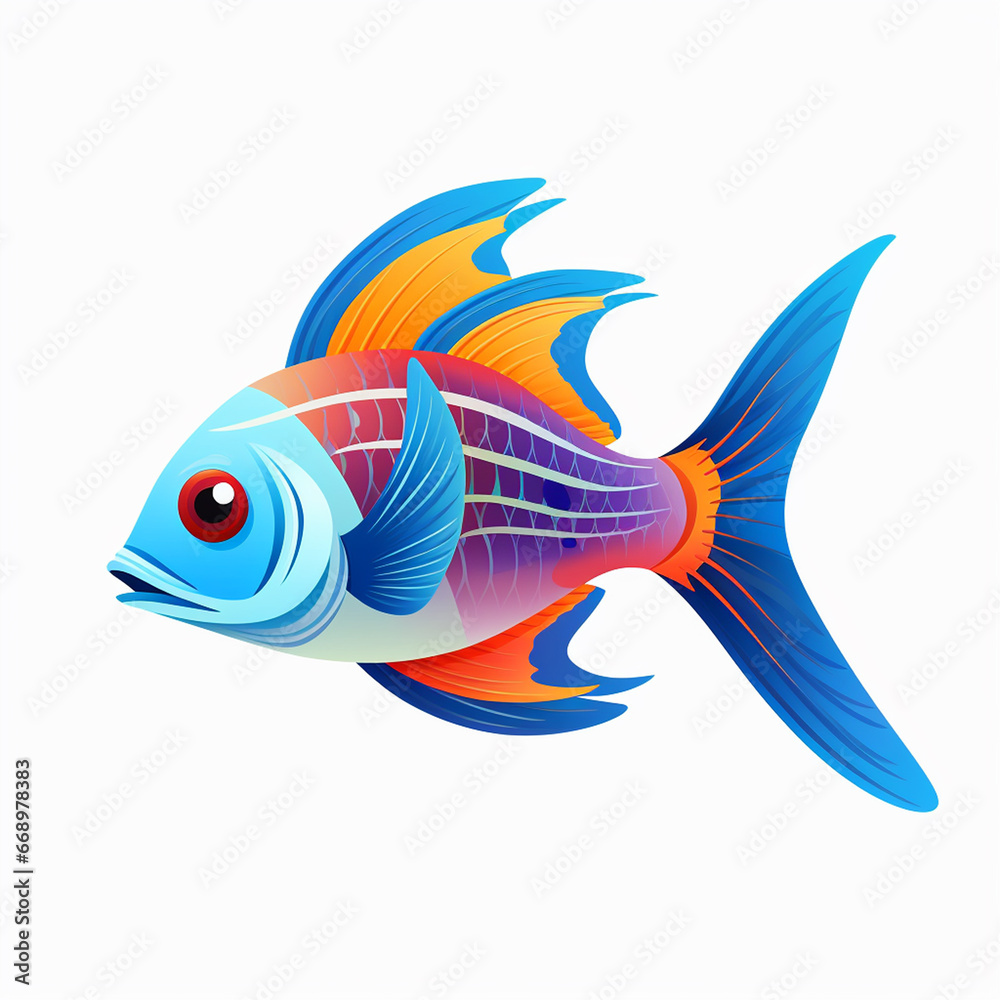 Exotic Fish Splendor Colorful Marine Enchantment