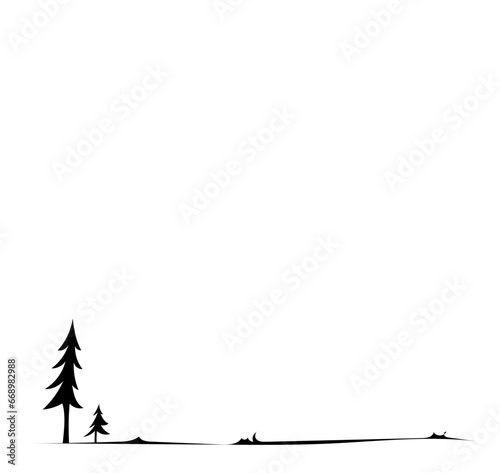 Landschaft mit Bäumen