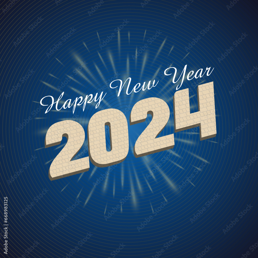 HAppy New Year 2024 Template design