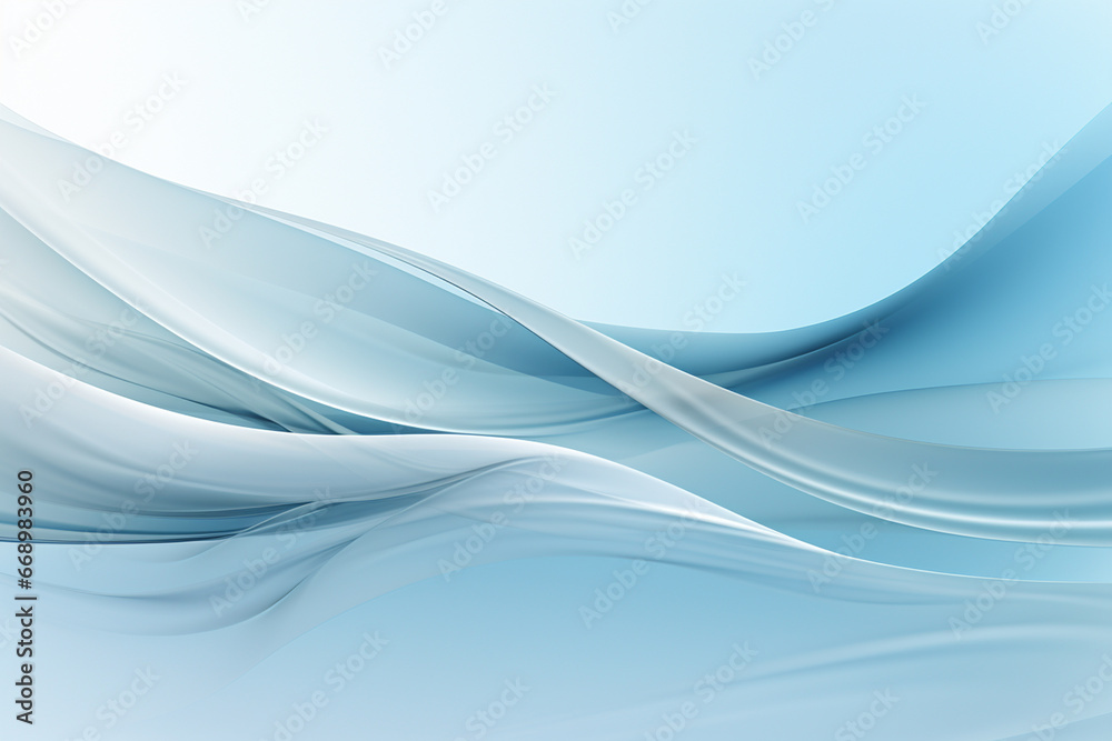 Naklejka premium Abstract background with smooth lines in blue colors
