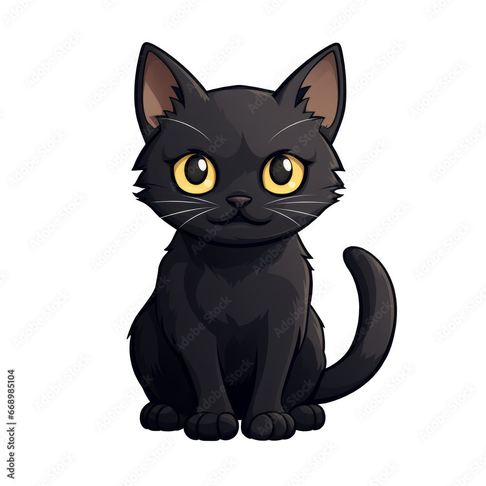 Obraz premium black cat