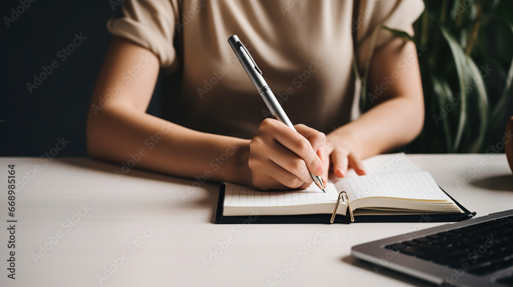 person writing on a notebook person writing on a notebook
