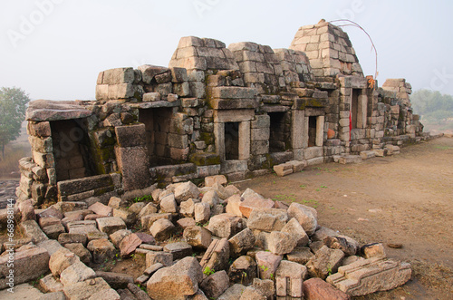 Ruins of Chausath Yogini Temple, Khajuraho, Madhya Pradesh, India, Asia.