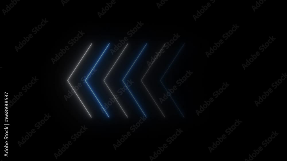 Directional neon line, arrow directional line Directional neon line, arrow directional line