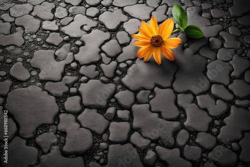 flower on the ground