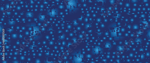 Blue and White Wallpaper, Background, Flyer or Cover Design for Your Business with Brick Texture
