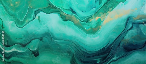 Stunning green patterns on a canvas blending art and fashion