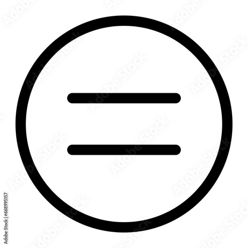 Free Download equal line icon - GFXLoad