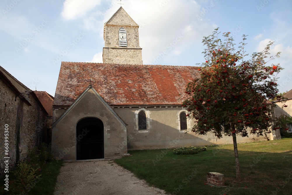 Church - village in Eure et Loire - Bleury - Saint Symphorien and Gallardon - France