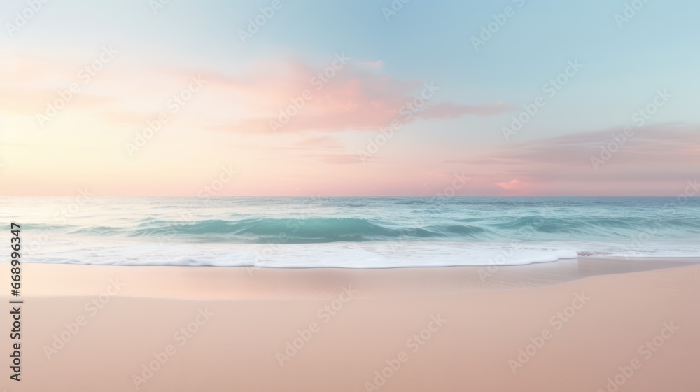 A Quiet Beach at Sunrise AI Generated