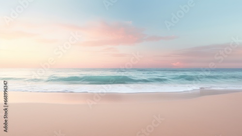 A Quiet Beach at Sunrise AI Generated