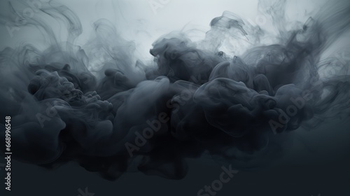 Abstract Black Clouds in Water  Minimalistic and Superb Clean Image AI Generated