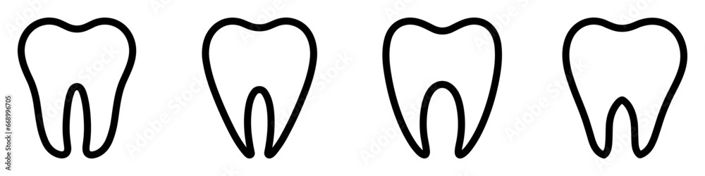 Healthy tooth icons set. Medical logo design. Dental symbol Healthy tooth icons set. Medical logo design. Dental symbol