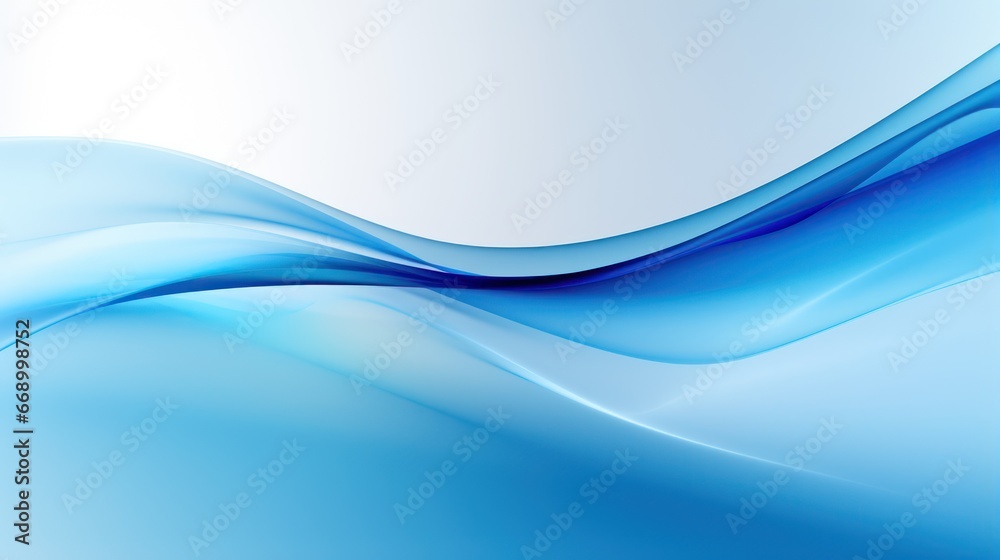 Fototapeta premium Blue Abstract Design: Minimalistic, Superb, Clean Image AI Generated