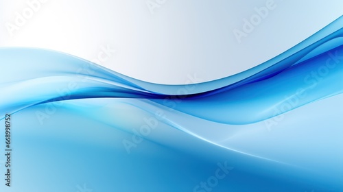 Blue Abstract Design: Minimalistic, Superb, Clean Image AI Generated