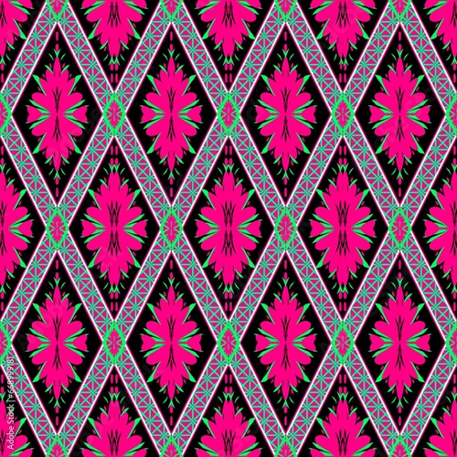 seamless pattern ethnic pattern background 
