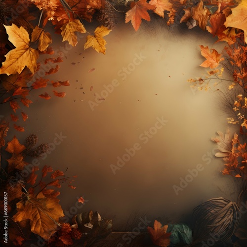 autumn background with leaves  autumn leaves background  autumn  fall  fall background  fall background with leaves   Thanksgiving background  Generative AI 