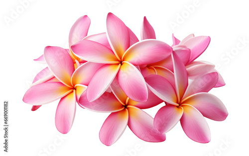 Beautiful Fragipan Pink Flowers Isolated on Transparent Background PNG.